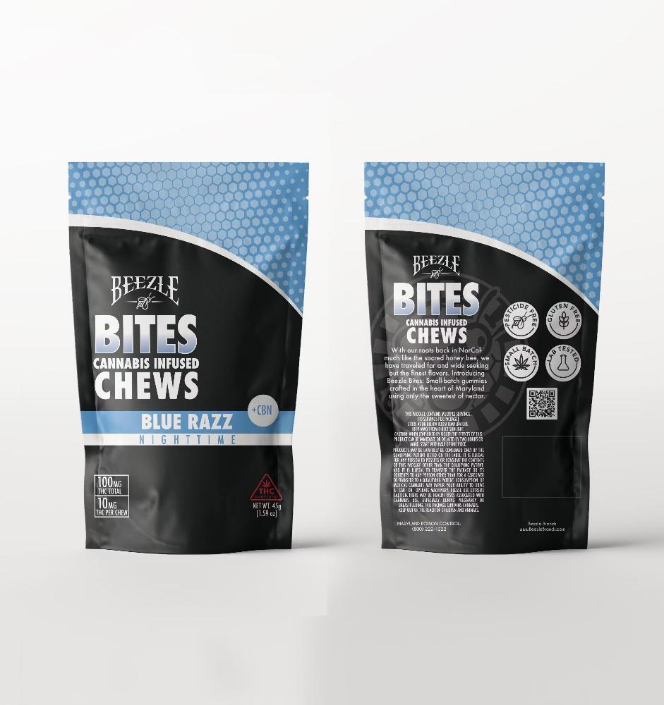 1:1 Blue Razz [10pk] (100mg THC/100mg CBN)