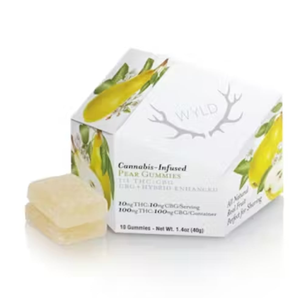 Pear 1:1 CBG + Hybrid Enhanced Gummies | 100mg THC:100mg CBG