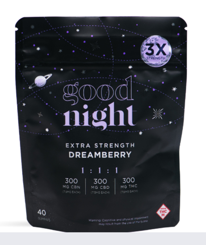 Extra Strength Dreamberry Gummies 40-pack (300mg CBD/300mg CBN/300mg THC)