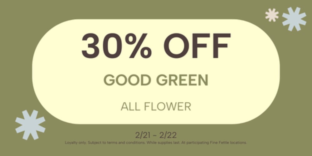 Good Green Flower | 30% off special