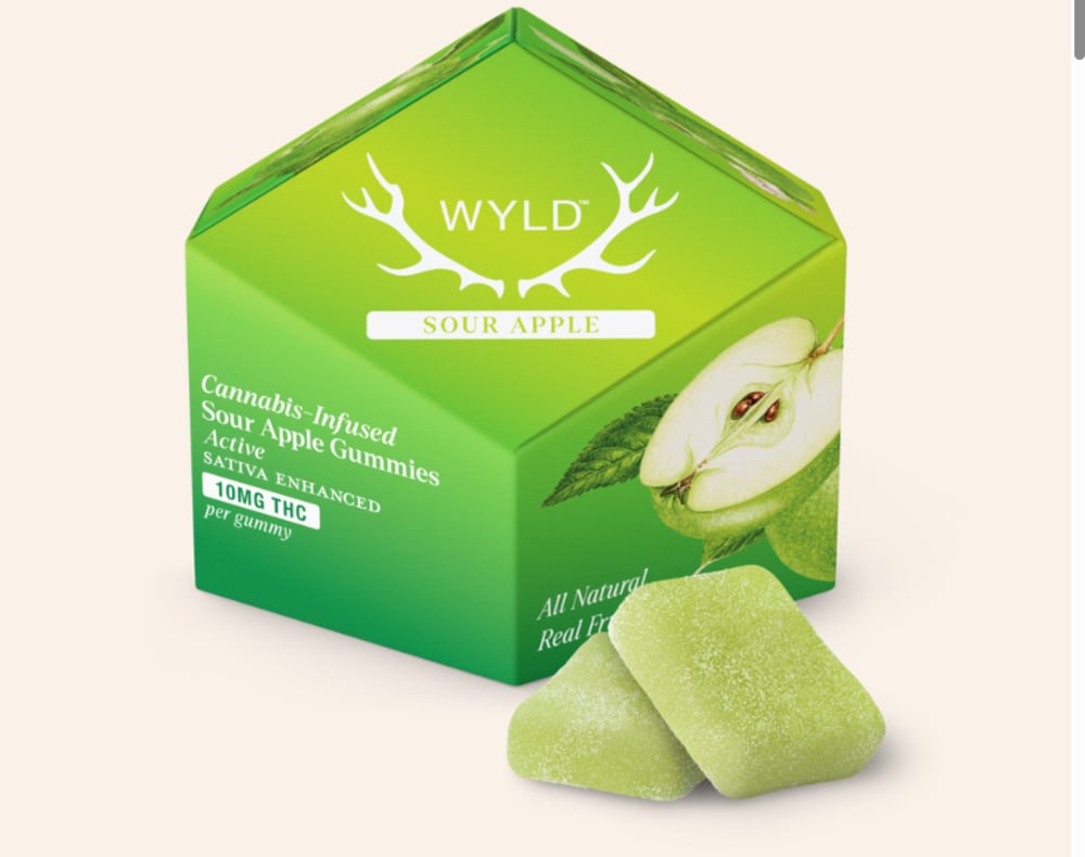 Sour Apple Sativa Enhanced Gummies | 100mg