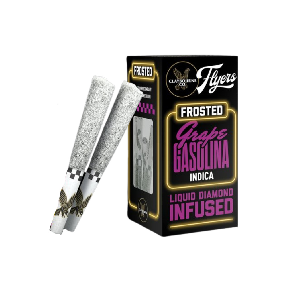 Grape Gasolina (2.5g) - Diamond Frosted Flyers Pre-Rolls