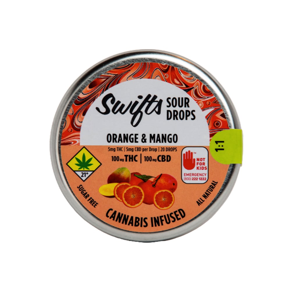 1:1 Orange & Mango [20pk] (100mg CBD/100mg THC)