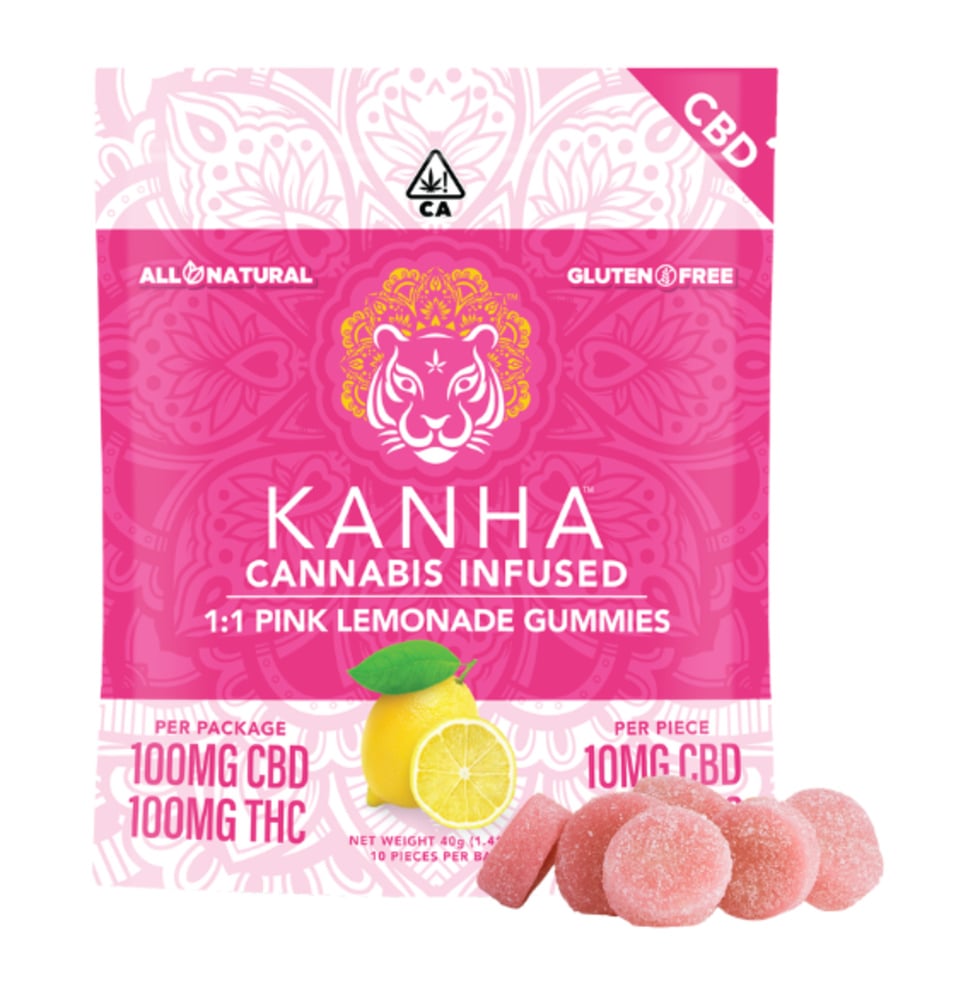 1:1 Pink Lemonade [10pk] (100mg CBD/100mg THC)