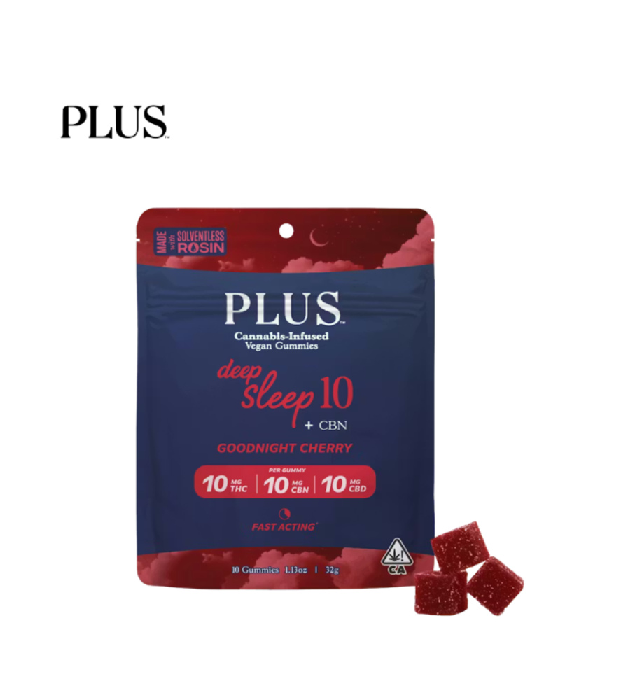 1:1:1 GOODNIGHT CHERRY DEEP SLEEP 100MG THC:CBN:CBD 10 PACK GUMMIES