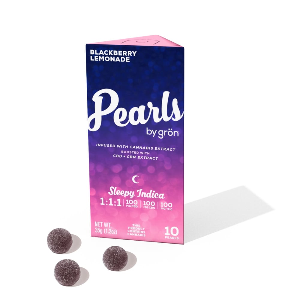 1:1:1 Blackberry Lemonade Pearls - Sleepy Indica (100mg CBD/ 100mg CBN/ 100mg THC)