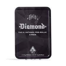 Black Haze | Sativa - Diamond THCA-Infused Pre-Rolls - 2.5G 5-Pack