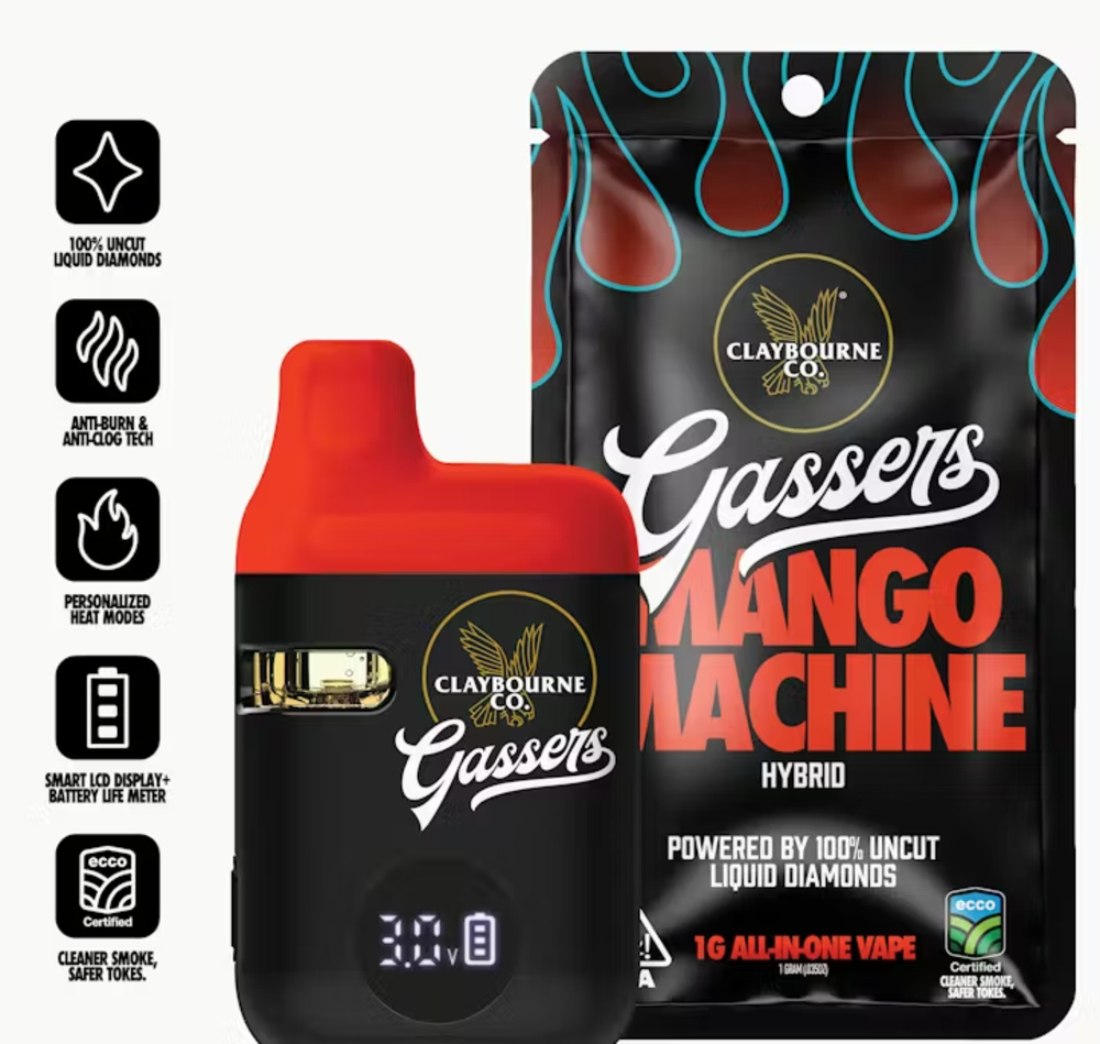Mango Machine (1g) - Gassers All-In-One Liquid Diamonds Vape