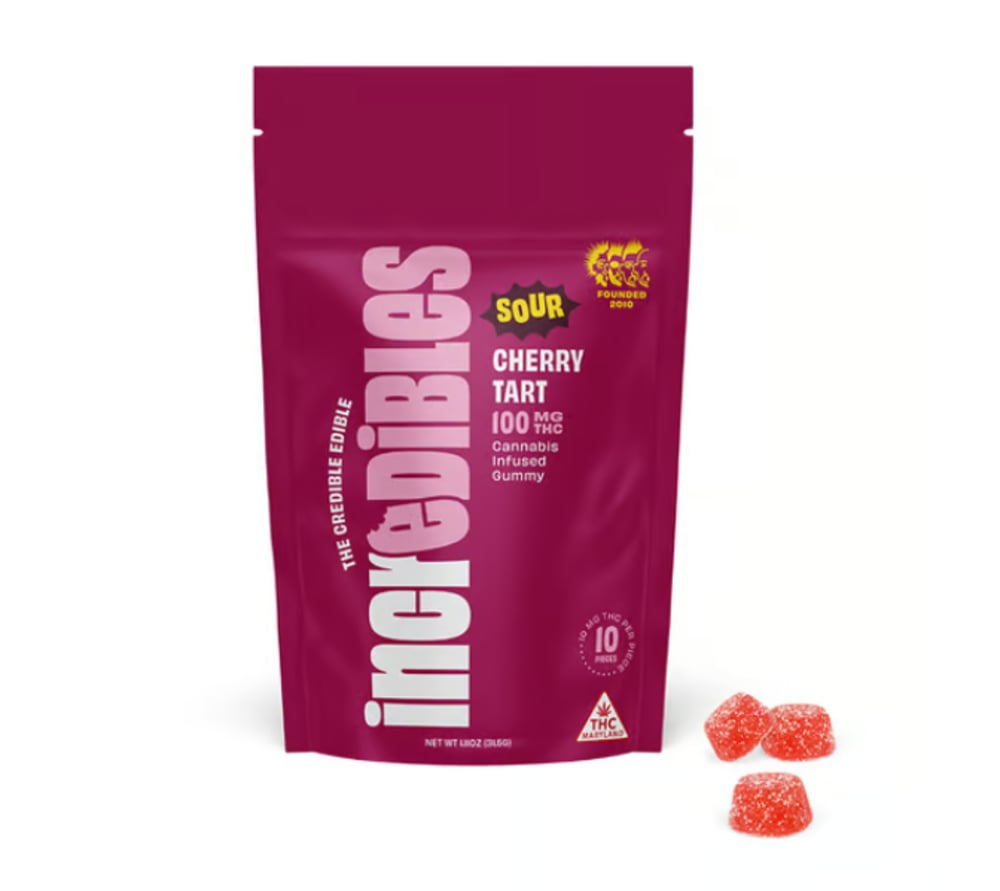 Incredibles - Sour Cherry Tart Gummies (100mg 20pk)