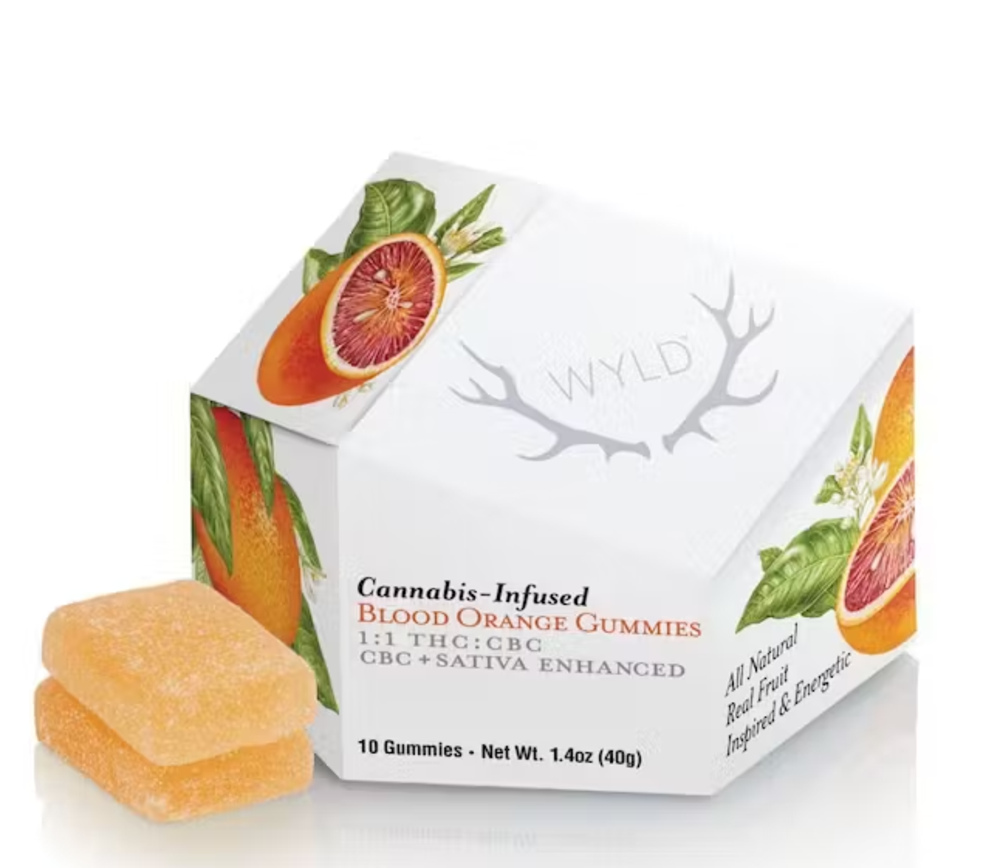Blood Orange 1:1 CBC + Sativa Enhanced Gummies | 100mg THC:100mg CBC