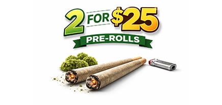 $15 Prerolls: 2 FOR $25  special