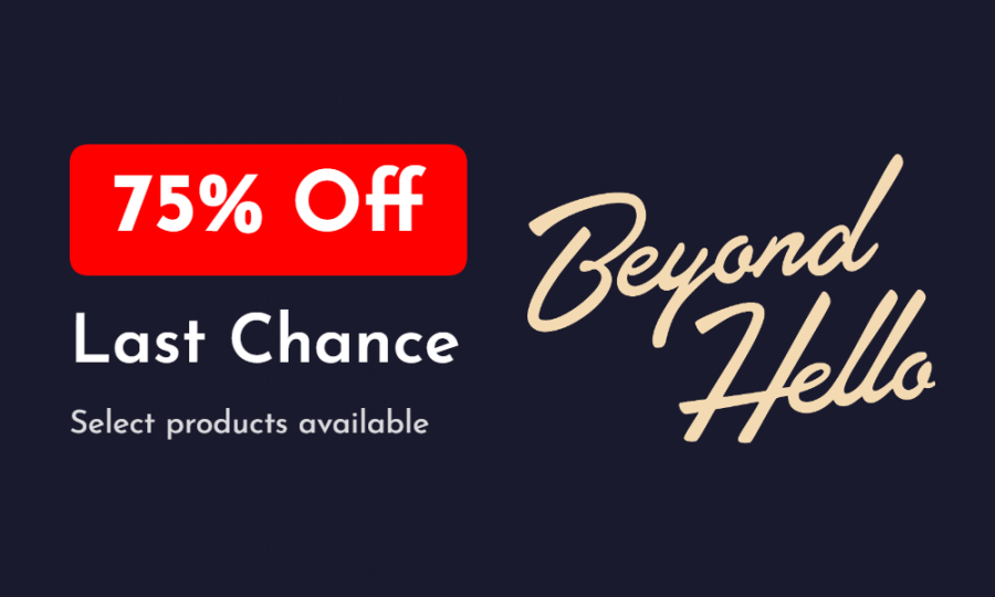 75% Off Selected Products special