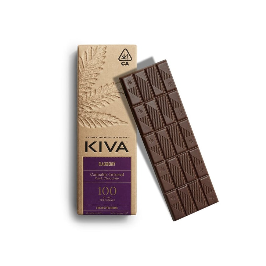 Blackberry Dark Chocolate (100mg THC) Blackberry Dark Chocolate (100mg THC)
