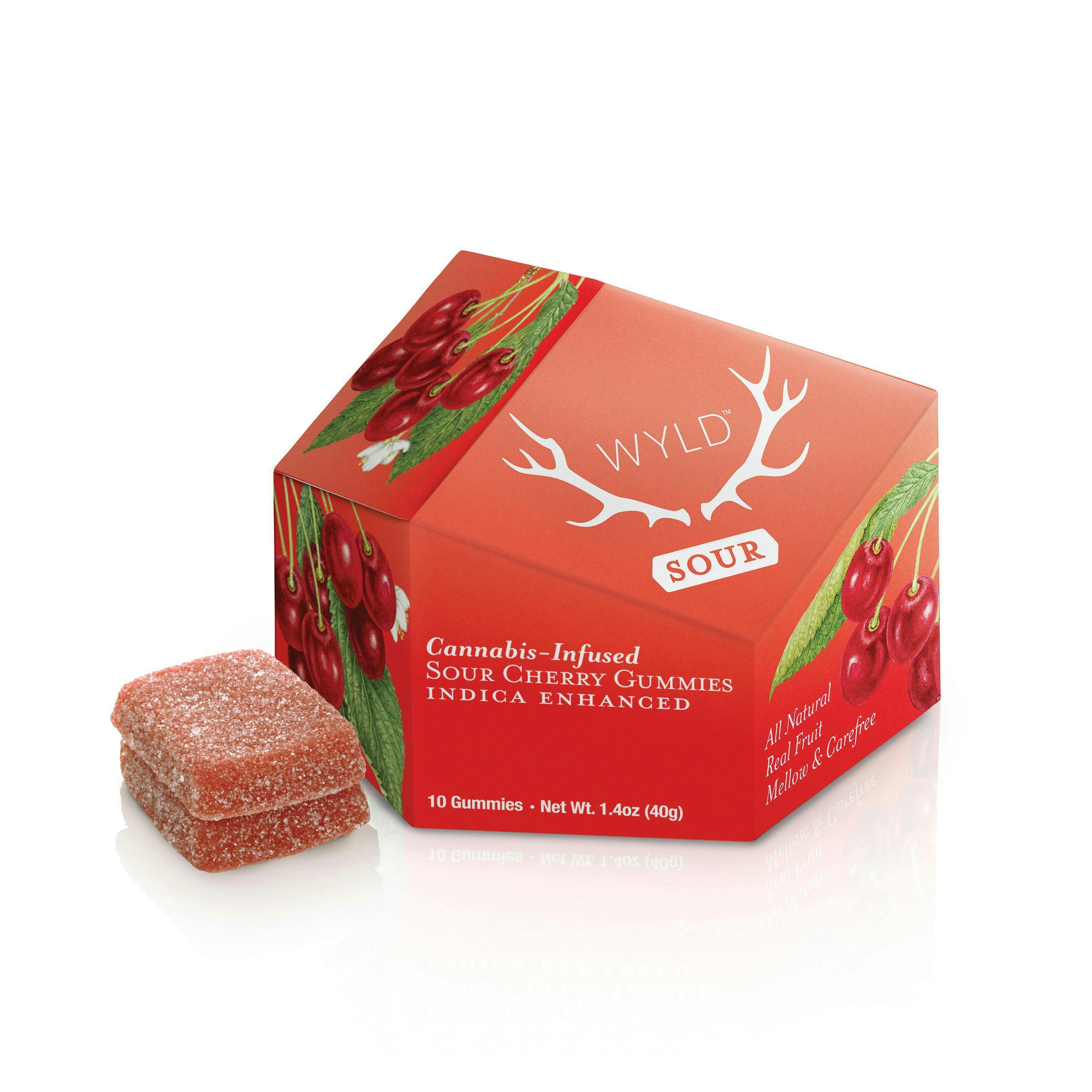 Sour Cherry Indica Enhanced Gummies