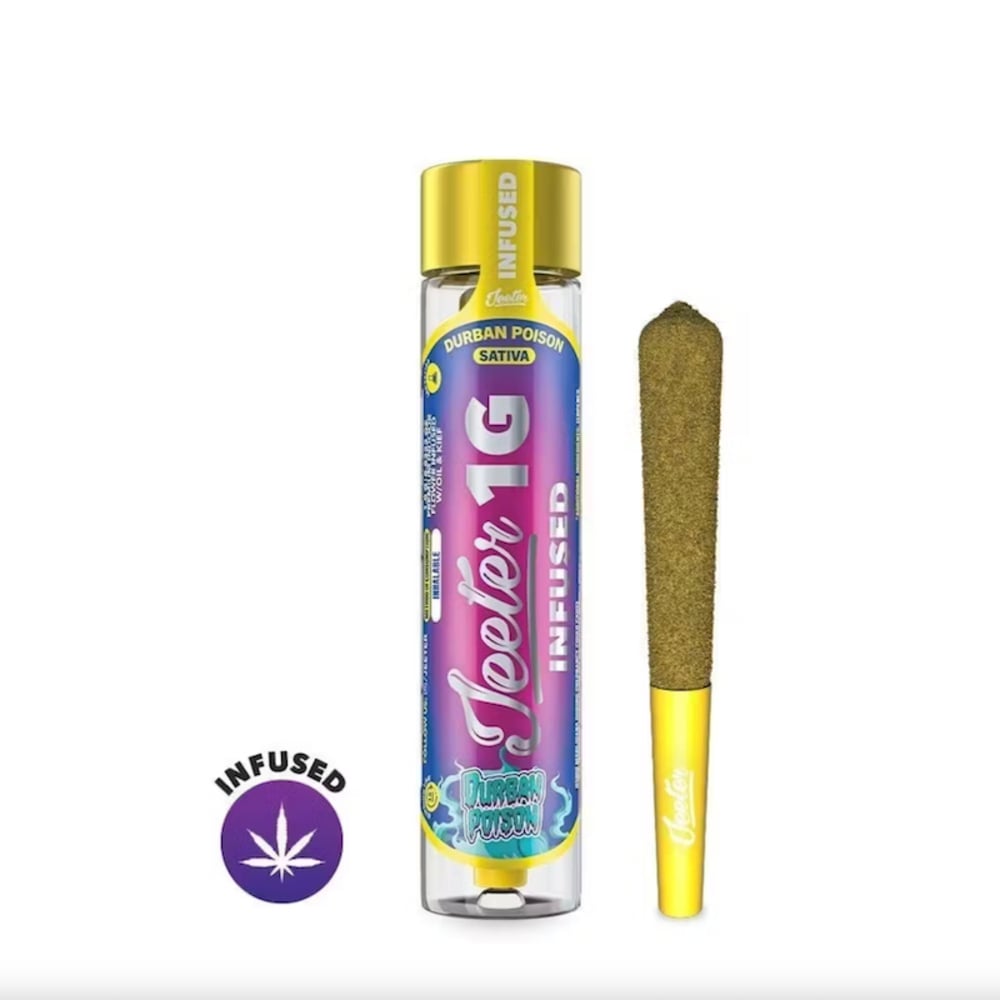 Jeeter - Durban Poison (S) Infused Jeeter (1g) *NP Jeeter - Durban Poison (S) Infused Jeeter (1g) *NP