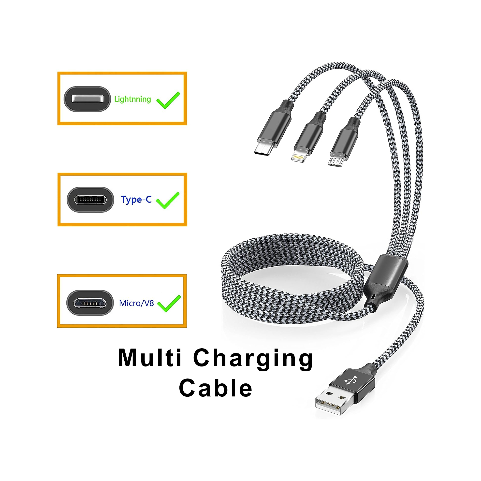 Multi Device Battery Charging Cable