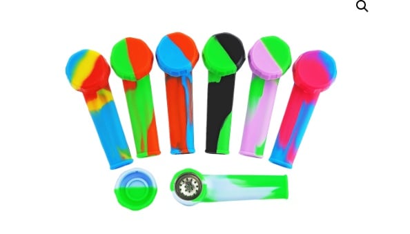 Silicone Color Pipe with Lid