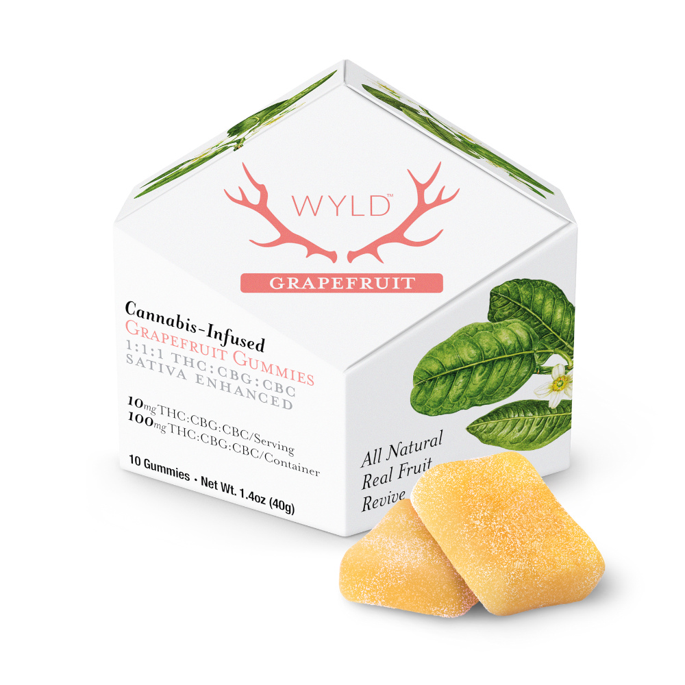 Grapefruit 1:1:1 CBG:CBC + Sativa Enhanced Gummies | 100mg THC:CBG:CBC