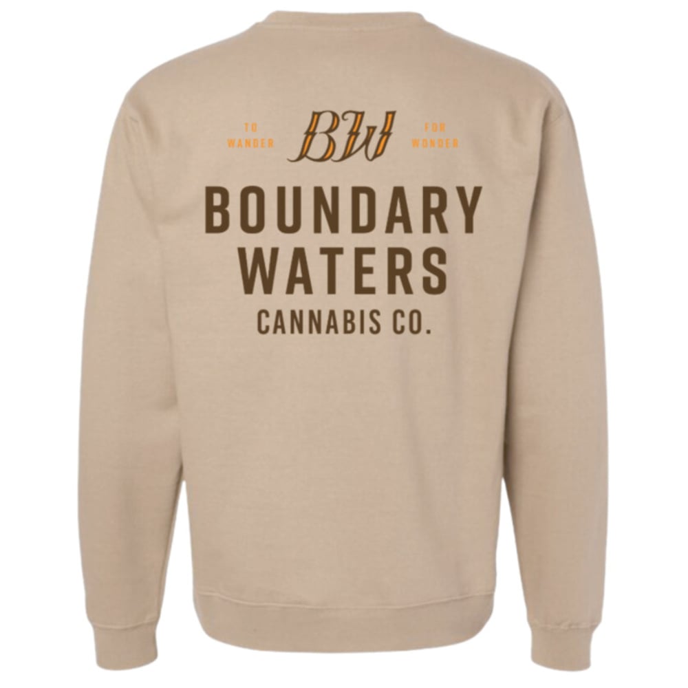 Boundary Waters Cannabis Co Khaki Crewneck - XL