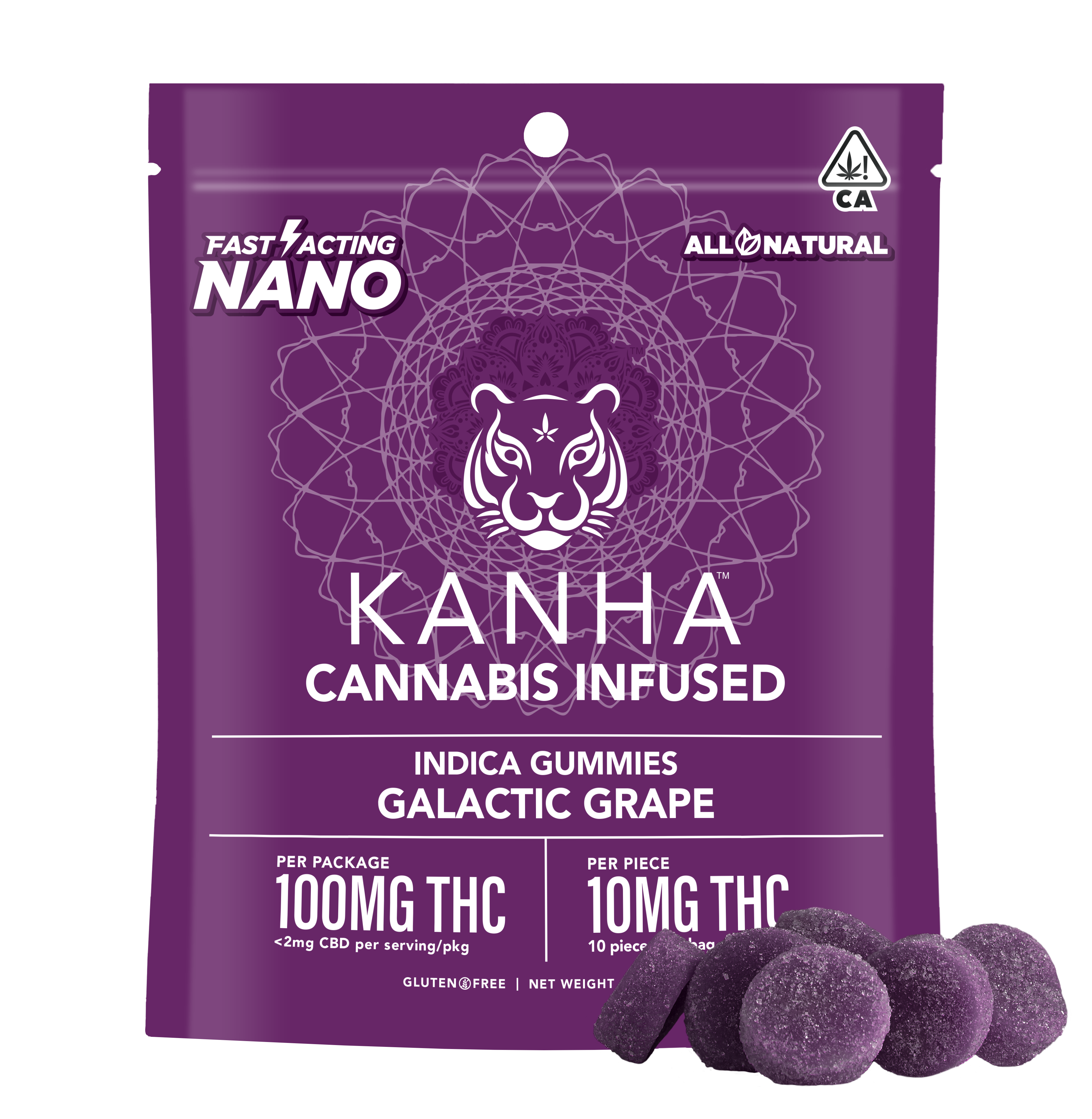 Galactic Grape - Indica [10pk] (100mg)