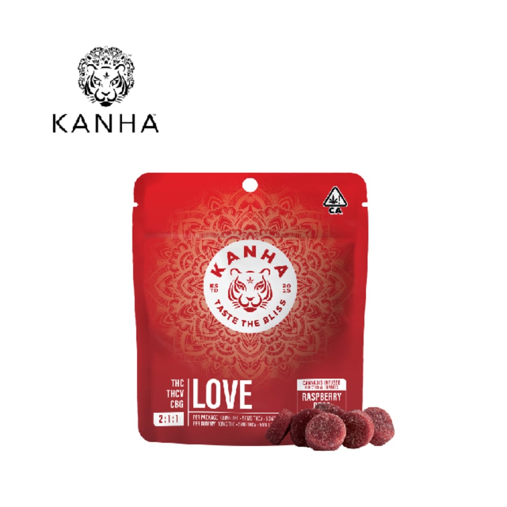 2:1:1 LOVE RASPBERRY ROSE THC:THCV:CBG 100MG 10 PACK NANO GUMMIES