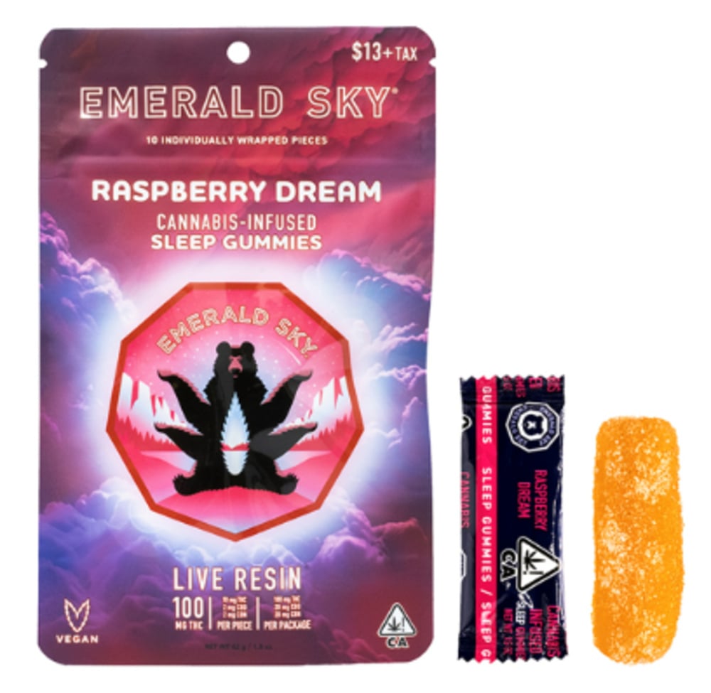 Live Resin Raspberry Dream | 10pk/10mg - 100mg THC - 20mg CBN - 20mg CBD | Sleep