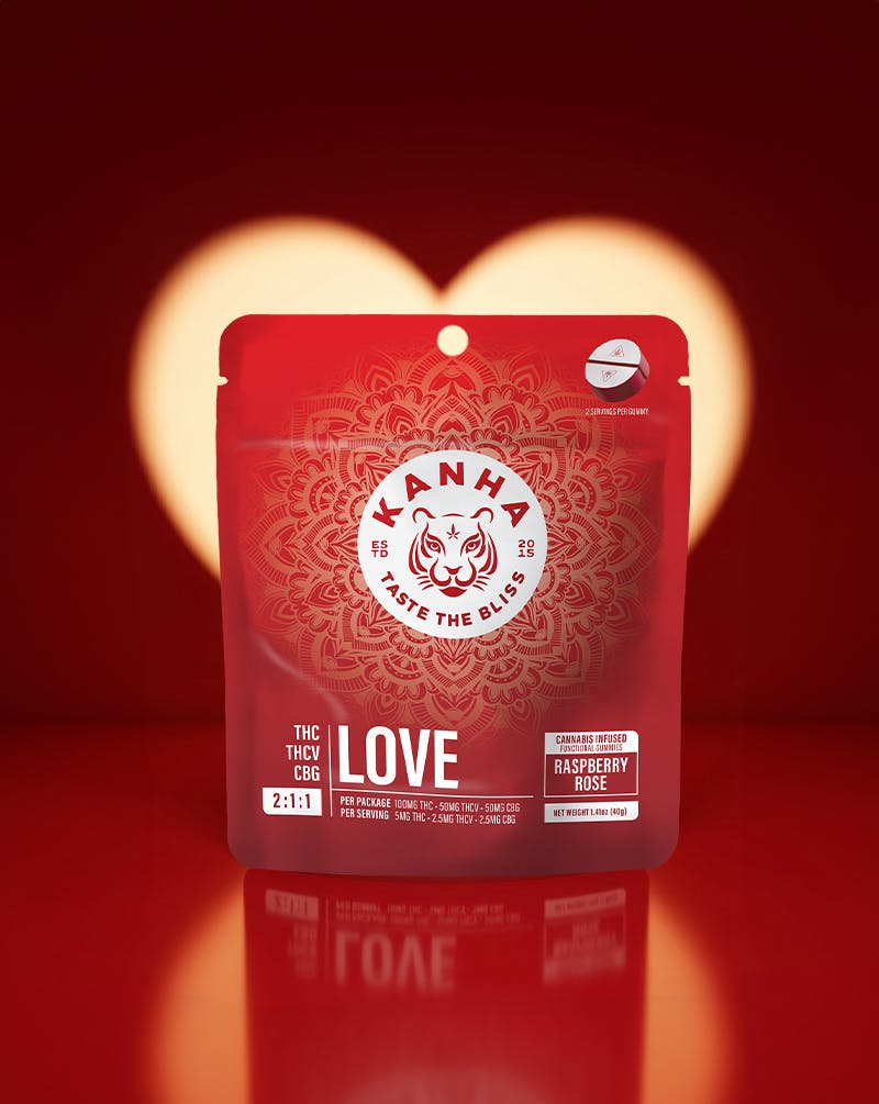 FX 2:1:1 LOVE Raspberry Rose [10pk] (100mg THC/50mg THCV/50mg CBG)