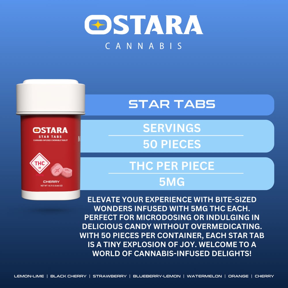 Star Tabs - Cherry [50pk] (250mg)