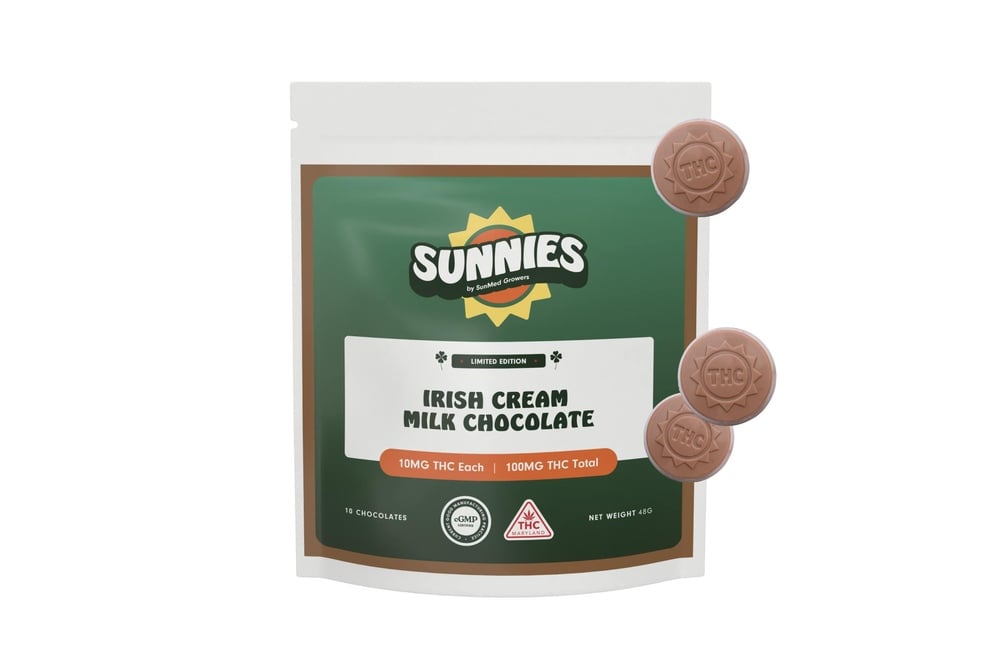 Irish Cream Milk Chocolate [10pk] (100mg)