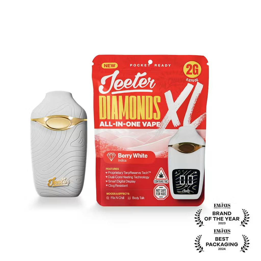 Jeeter - Berry White - AIO XL Liquid Diamond Disposable - Indica - 2g