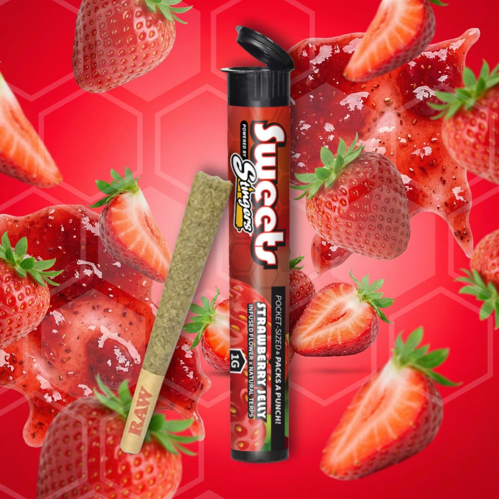 Stingers Sweets - Strawberry Jelly Infused Pre-Roll (1g)
