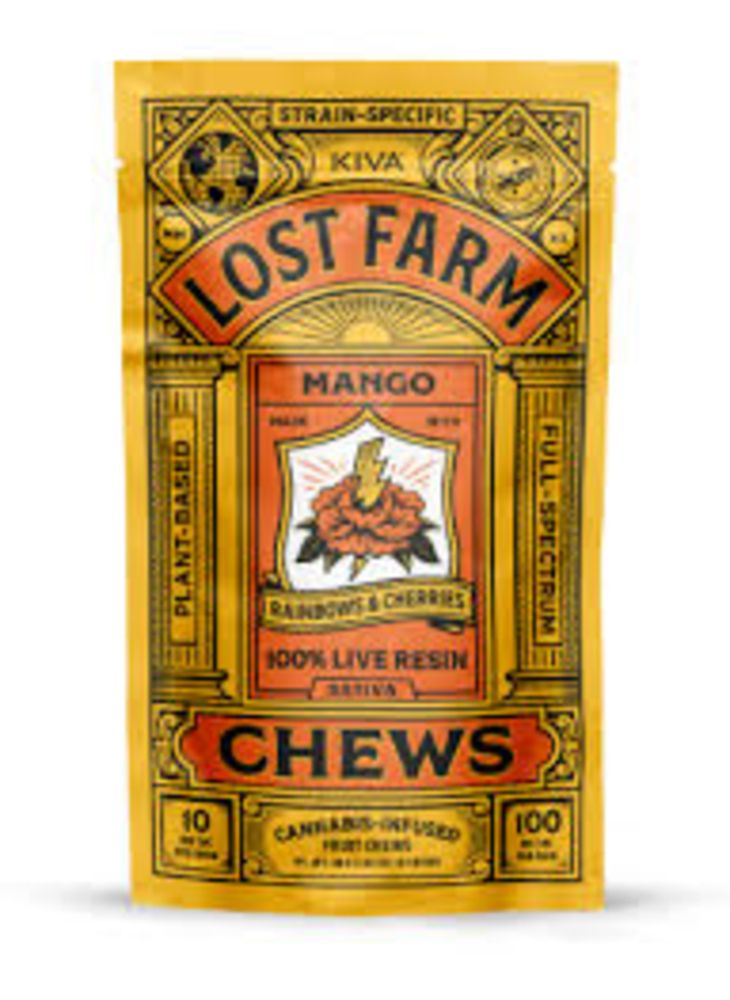 Lost Farm | Mango Fruit Chew Live Resin 10pk | 100mg