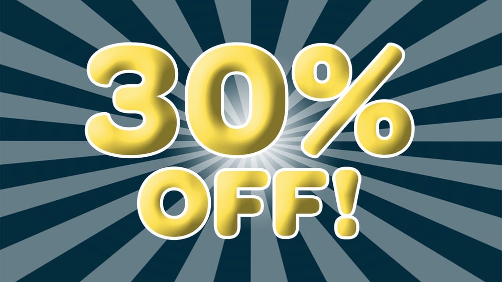 30% OFF BLOOM DISPOSABLES! special