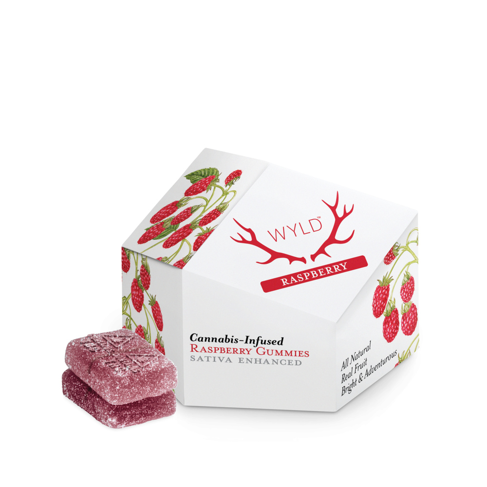 WYLD - Raspberry Sativa Enhanced Gummies (100mg 10pk) WYLD - Raspberry Sativa Enhanced Gummies (100mg 10pk)