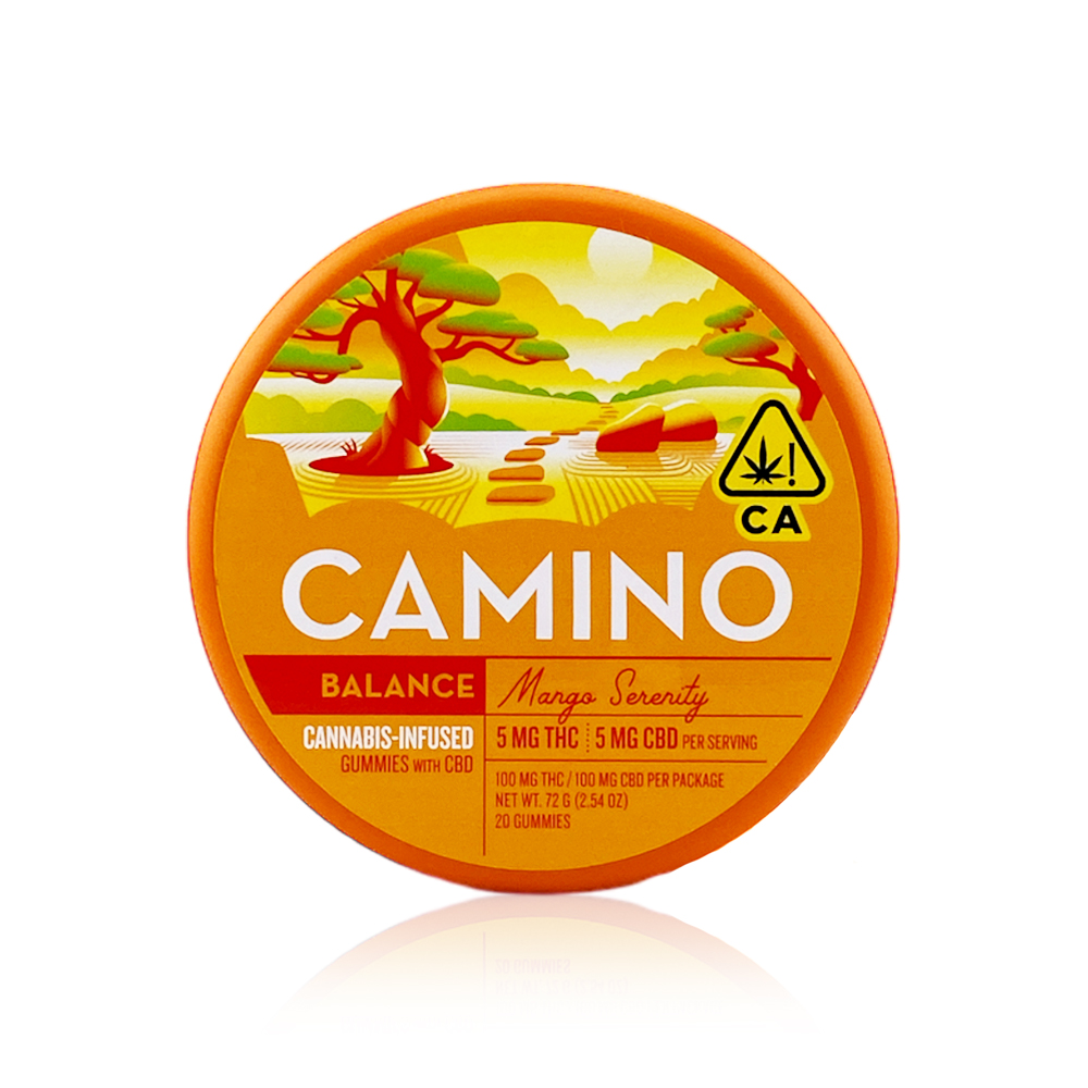 1:1 THC:CBD  MANGO SERENITY 20 PACK GUMMIES - 100 MG