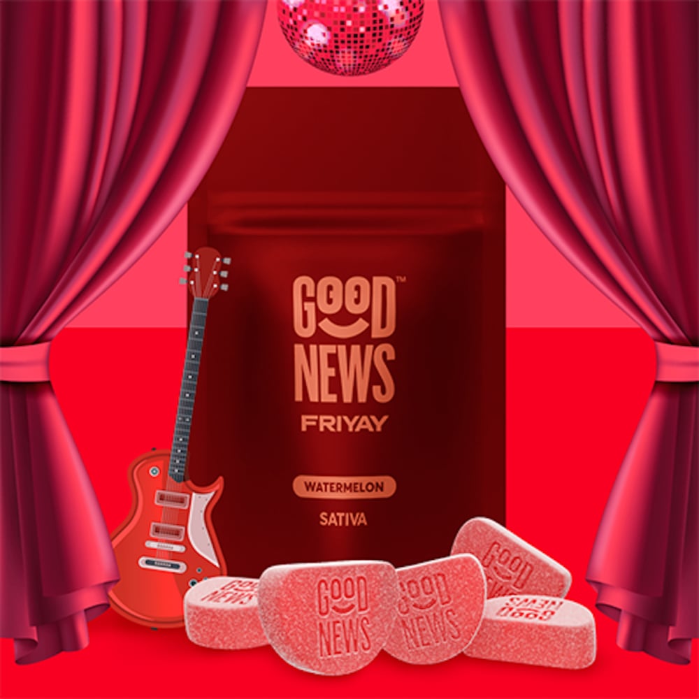 Good News - Friyay Watermelon Gummies (100mg 20pk) Good News - Friyay Watermelon Gummies (100mg 20pk)