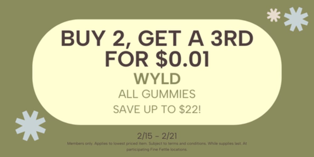 WYLD Gummies | Buy 2 Get 3rd for 1¢ special