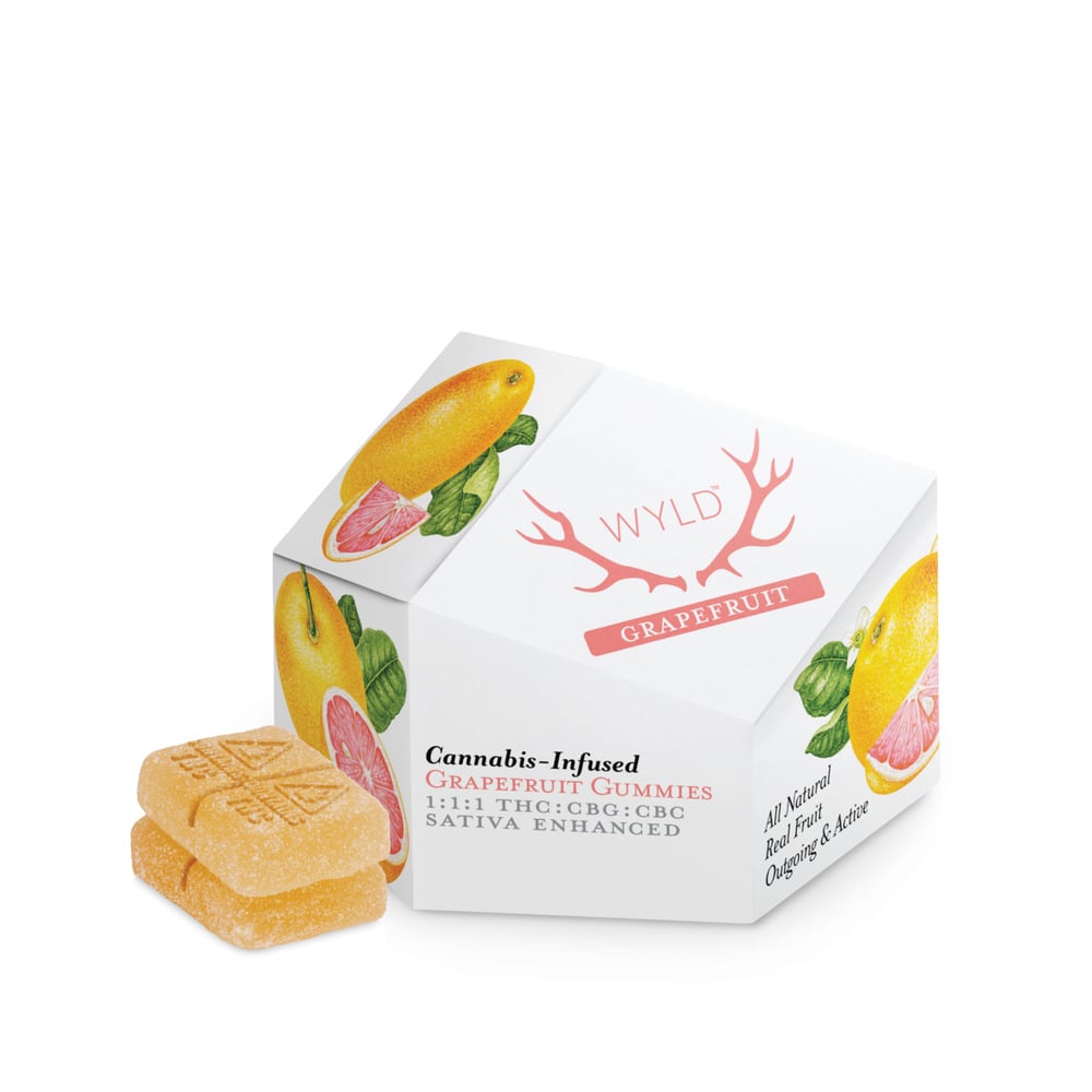 WYLD - Grapefruit Sativa Enhanced Gummies (100mg THC 100mg CBG 100mg CBC 10pk) WYLD - Grapefruit Sativa Enhanced Gummies (100mg THC 100mg CBG 100mg CBC 10pk)