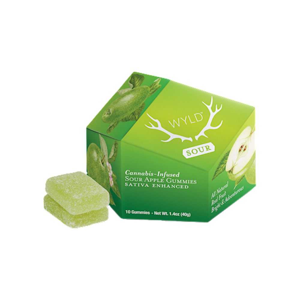 Sour Apple Sativa Enhanced Gummies | 100mg