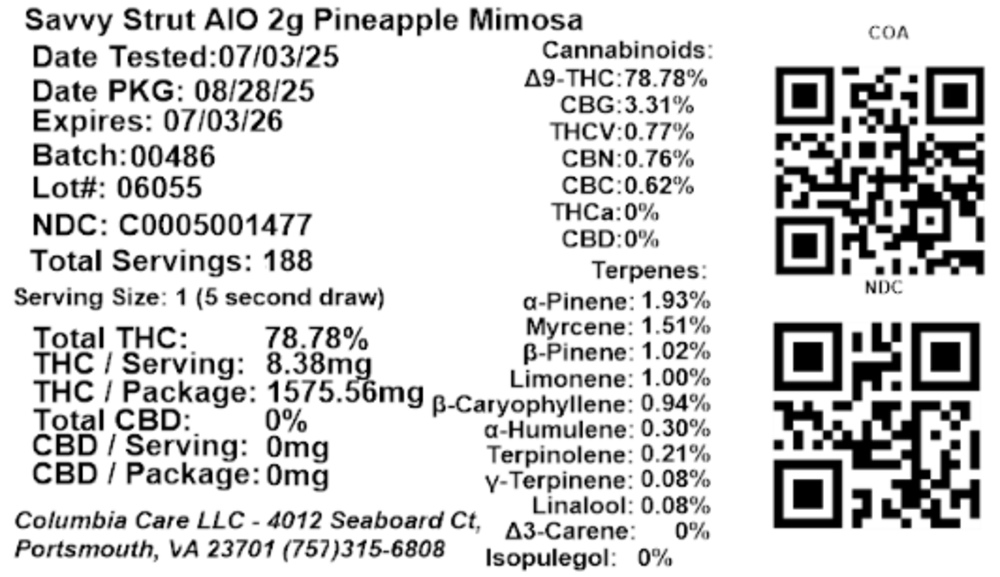 Strut Pineapple Mimosa
