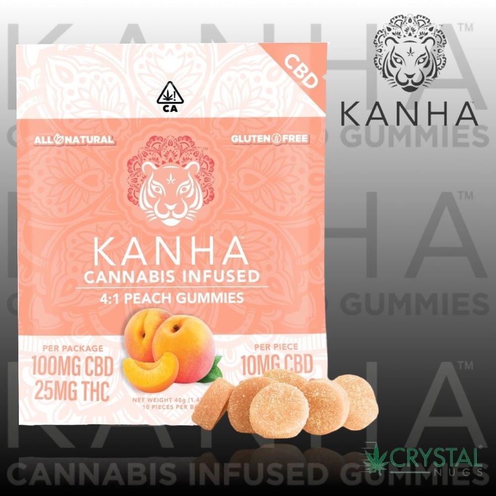 4:1 Peach [10pk] (100mg CBD/25mg THC)