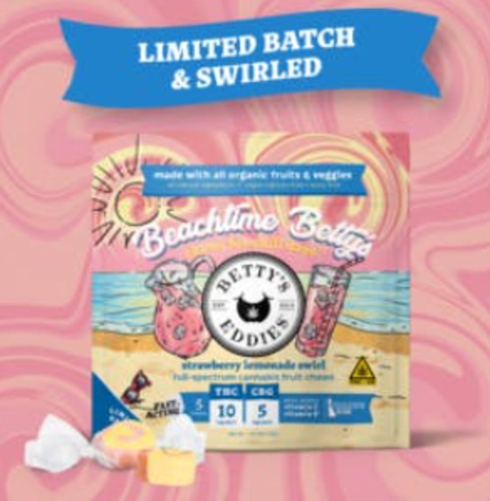 Beachtime Betty's - Strawberry Lemonade [2pk] (20mg THC/10mg CBG)