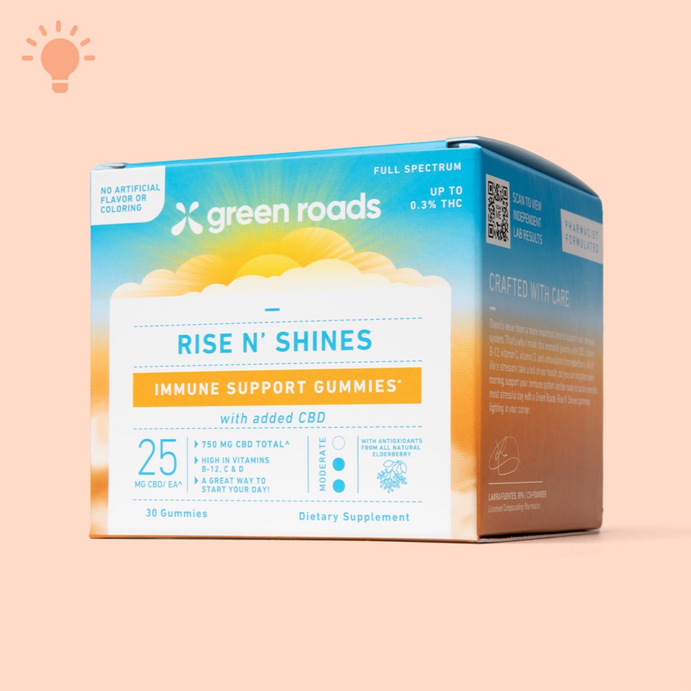 CBD Gummies | Rise N' Shines Immune Support Gummies | 30pk 750mg |