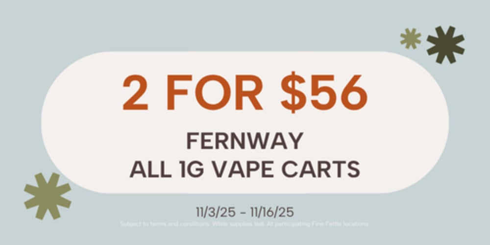 Fernway 1g Vape Cartridges - 2+ for $28 each special photo