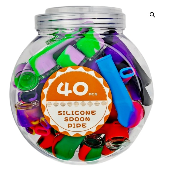 Silicone Color Pipe w/ Glass Bowl - $6 (Let us know preferred color)