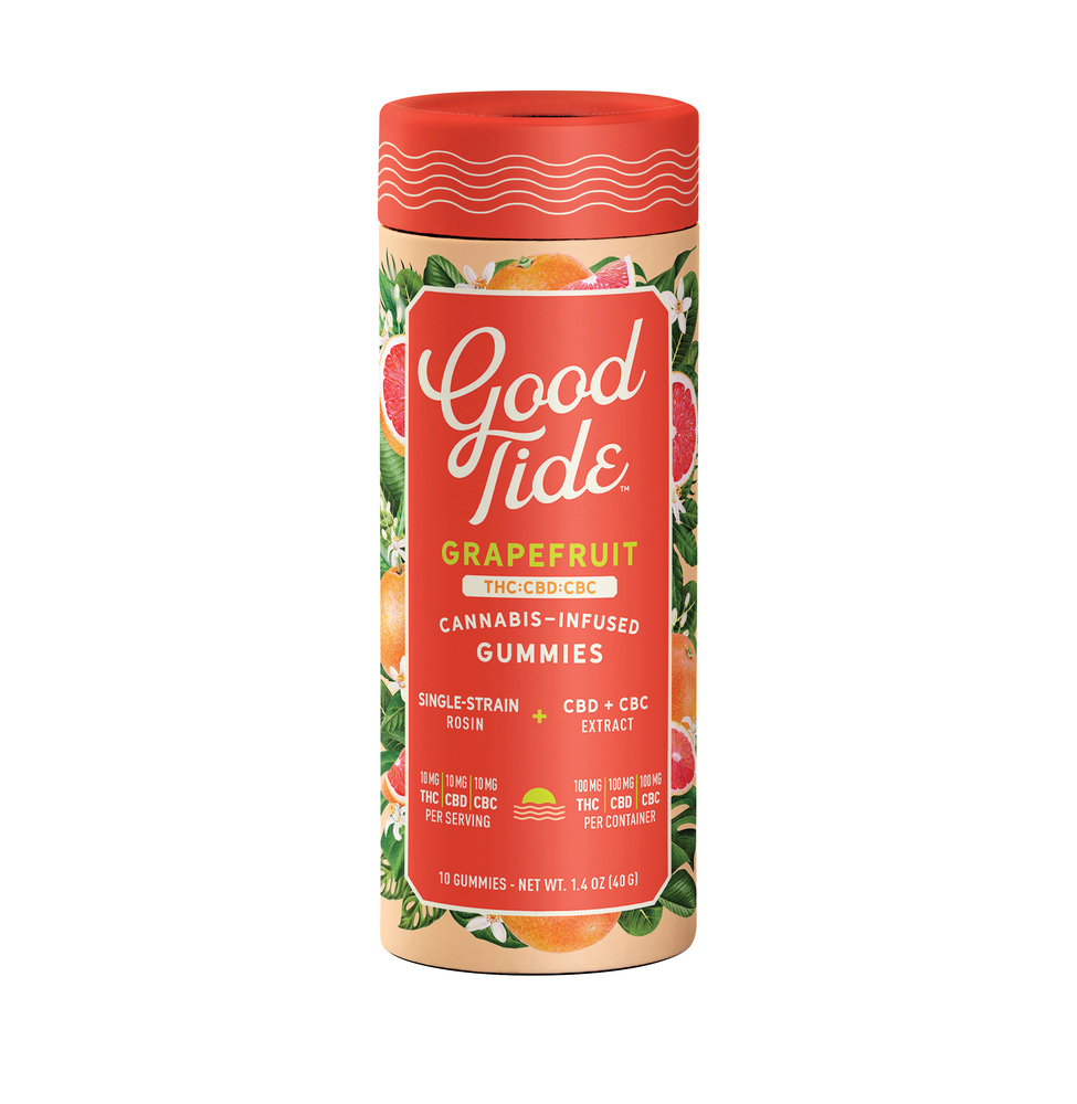 Grapefruit 1:1:1 CBD + CBC Single-Strain Rosin Gummies