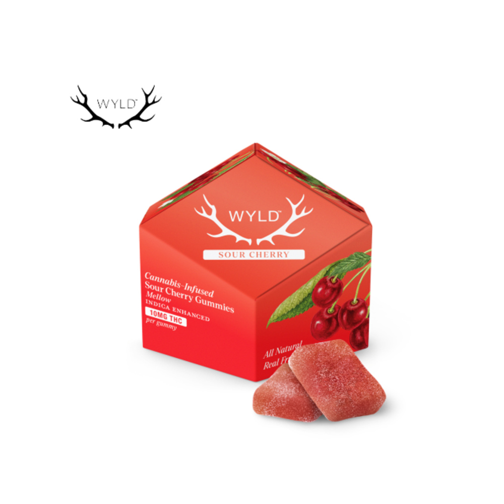 SOUR CHERRY 100MG 10 PACK GUMMIES
