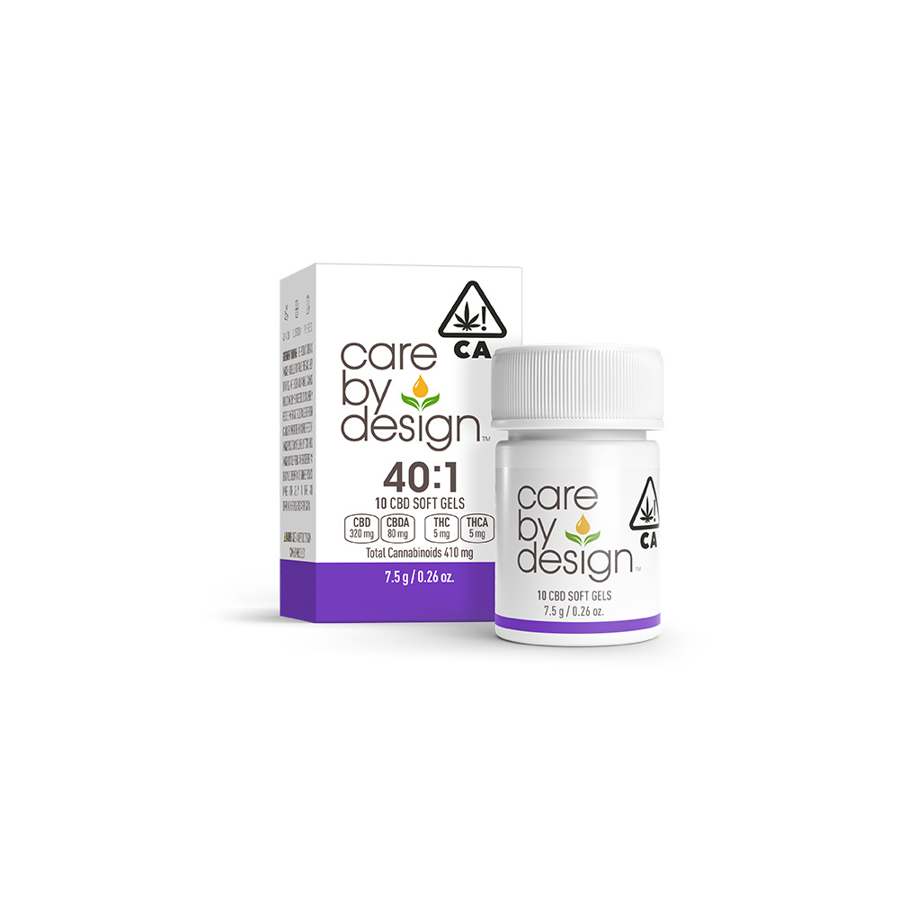 Care By Design | 40:1 Full Spectrum CBD Soft Gels 5mg THC 10ct
