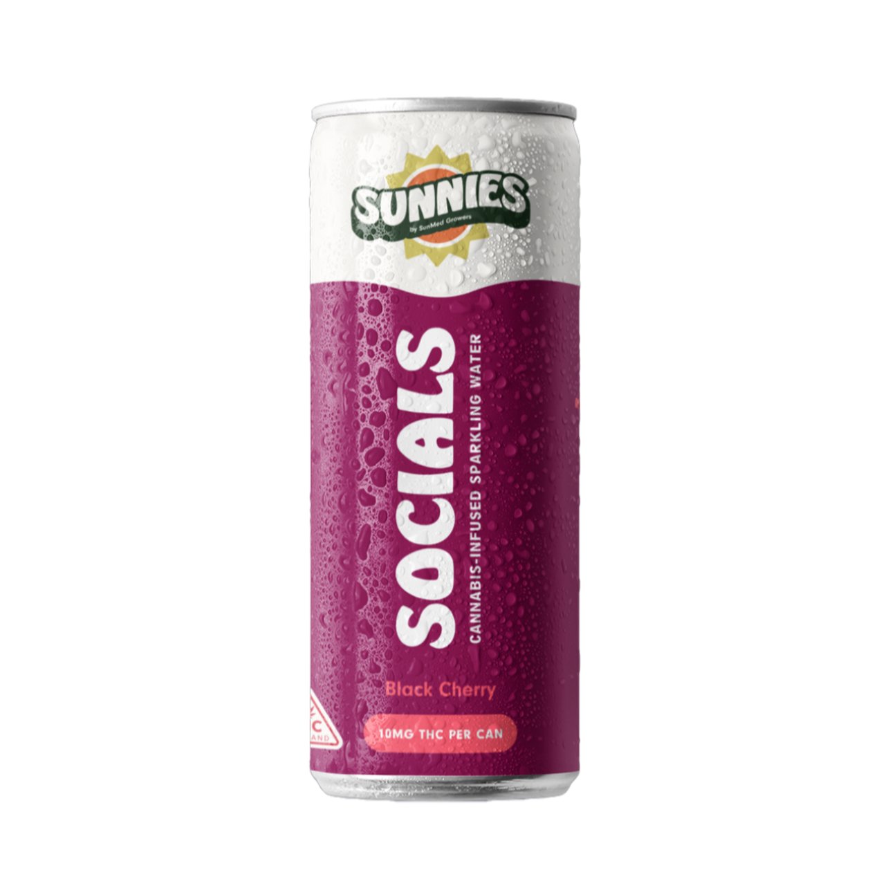 Socials - Black Cherry Sparkling Water - 10mg