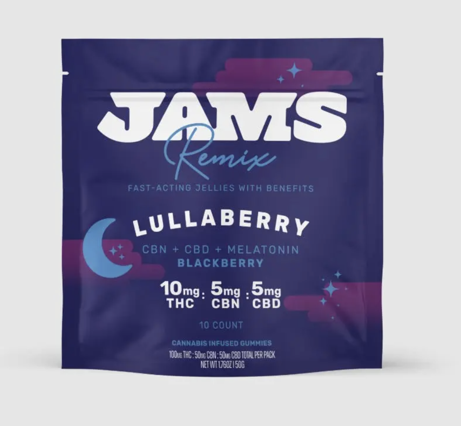2:1:1 Lullaberry [10pk] (100mg THC/50mg CBN/50mg CBD)